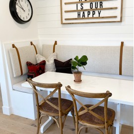 KEYAIIRA - Leather Banquet Strap Custom Hanging Cushion wall mounted pillow strap Headboard cushions hook floating shelf strap bracket custom length