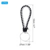 PATIKIL Braided Leather Keychain with Stainless Steel Key Ring Sleeve,