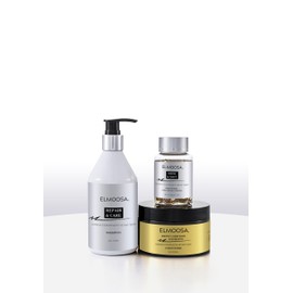 ELMOOSA HAIR CARE ROUTINE For All Hair Types Clarify Shampoo Fresh Hair & Deeply Hydrate Conditioner Repair + Hair Vitamins Oil Capsules For Hair Smooths & Shine Frizz Control Treatment