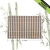 ANDSTAR Set of 12 Bamboo Slats Placemat Modern Table Bamboo