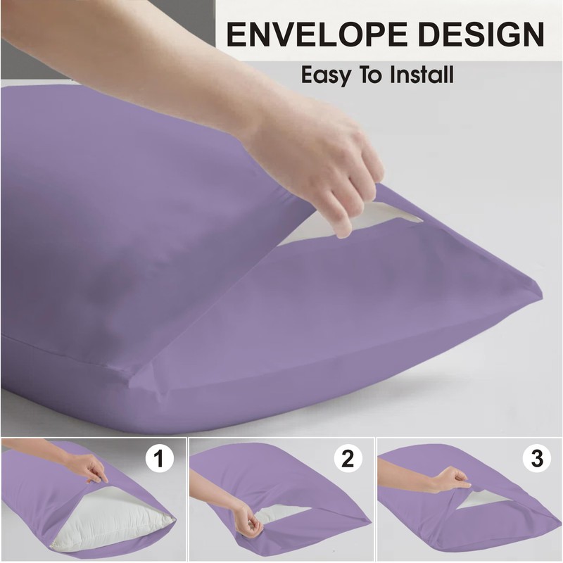 R&Z Plain Dyed Luxury Polycotton Housewife New 2 x Pillow