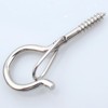 Pack of 10 stainless steel hook screws with security, eyelet