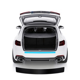 Blackshell® Basic Boot Sill Protector Film Compatible with Škoda Octavia Estate | Type NX5 | Year of Manufacture from 2019 Carbon Matt - Perfect Fit Bumper Protection Including Professional Squeegee