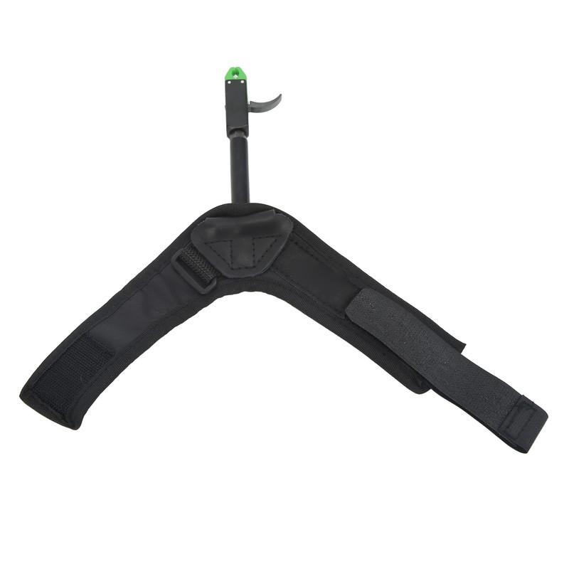 Bow Caliper Release Aid Aluminum Alloy Neoprene Wrist Strap Archery