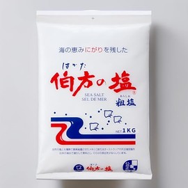 Hakata Salt – Premium Sun-Dried Sea Salt (Hakata no Shio Arajio) – Mild, Sweet Flavor, Moist Type 伯方の塩 粗塩 - 2.2 Pound