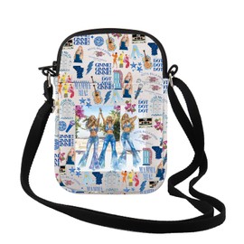 TSOTMO Musical Inspired Gift Musical Lover Gift Drama Fans Gift Theatre Zipper Pouch Crossbody Bag(AGAIN CR)