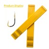 AMHDV Small Barbless Fishing Hook with Line, Tiny Fish Hooks