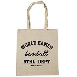 Hippowarehouse World Games Baseball Athl. Dept AW15 Hit and Run Tote Shopping Gym Beach Bag 42cm x38cm, 10 litres