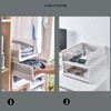 Stackable Storage Basket Plastic Large Open Drawer Wardrobe Cloth Container