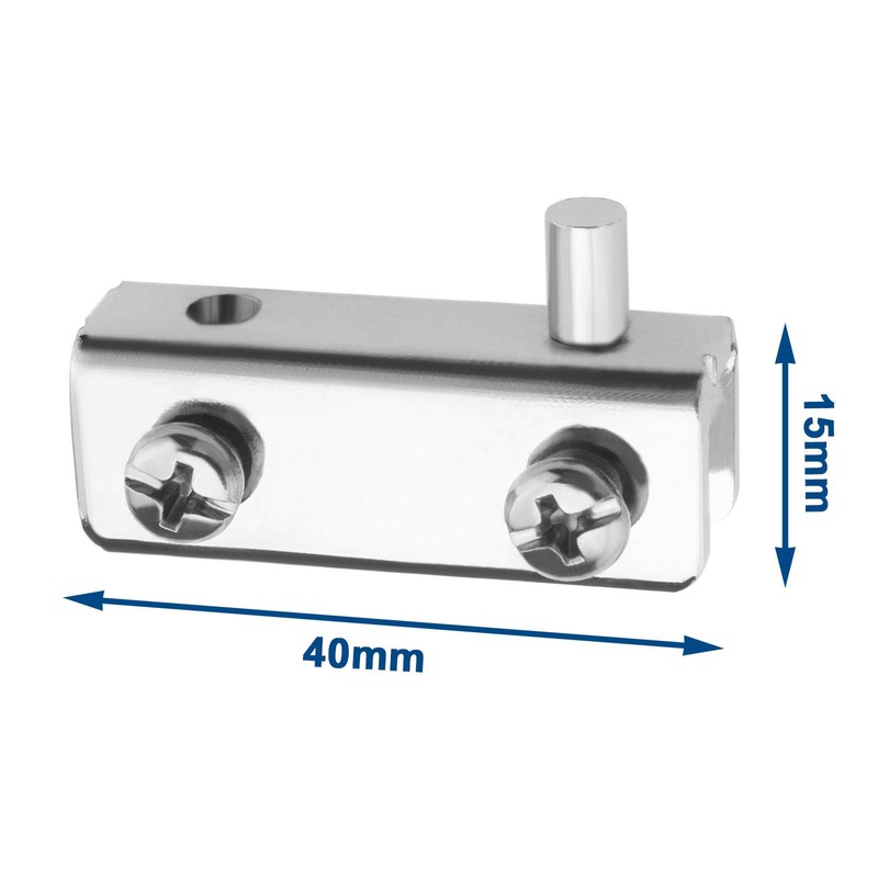 EMSea Pack of 12 Swivel Hinges for Glass Doors Without