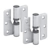 Cubicle Hinges Satin Stainless Steel Toilet Cubicle 80mm Gravity Hinges