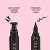 The Quick Flick Winged Eyeliner Stamp in Grand, Intense Black,