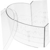 TOPPERFUN Clear Acrylic Heart-Shaped Flower Box for Floral Arrangements Small