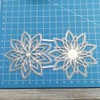 2Pcs Flower Cutting Dies for Card Making，Flower Daisy Cut Stencils