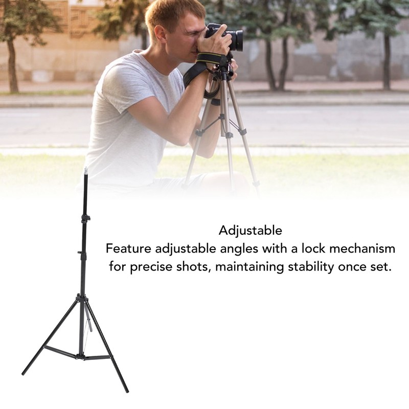 Photography Tripod Stand 2.1m Secure Structure Portable Adjustable Camera Tripod