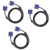 DaFuRui 3Pack VGA Cable 10Ft HD15 Male to Male VGA