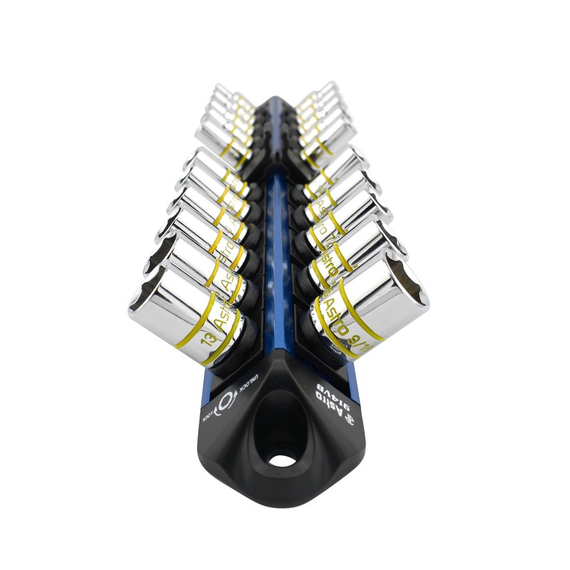Astro Tools 914VB 1/4" Drive V12 Locking Magnetic Socket Organizer