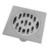 Square Shower Drain Kit 4.3in Stainless Steel Anti Clogging Odor