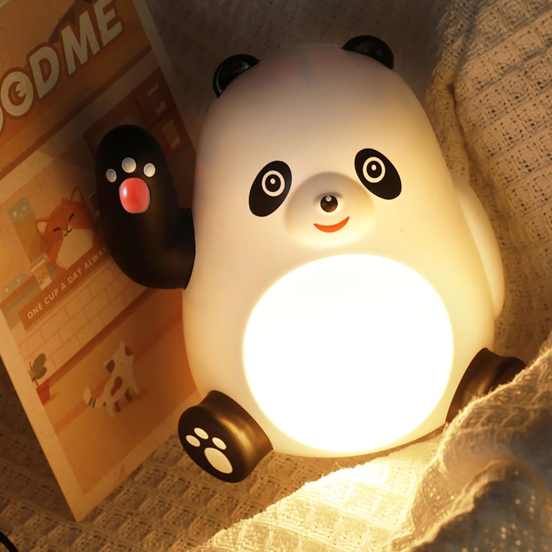 Panda Night Light Energy Saving Simple Cute LED Bedside Night