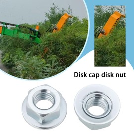 ECSiNG 4 x Trimmer Flange Blade Nut Replacement M8 x 1.25 Left Hand Thread Fixing Nut Suitable for Trimmers Brushcutters