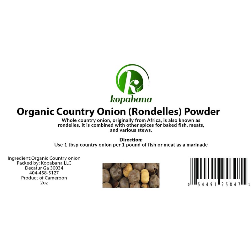 KOPABANA Country Onion Powder (Rondelles) 2oz