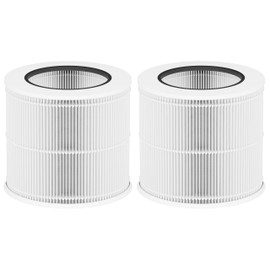 Alvamoyle 12020 Tabletop Replacement Filter, Compatible with 200 Sq. Ft. Clorox Tabletop Air Purifier model # 11020 &11021, Compare to Item Number 12020, 2 Pack