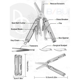 Multitools for Man, Mini Multi Tool Foldable Pliers Ideal for Outdoor, Hiking Gift for Dad Men