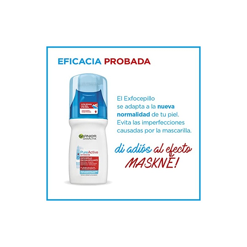 Garnier Skin Naturals Face Gel Exfocepillo Pureactive, 150 Ml (Paquete