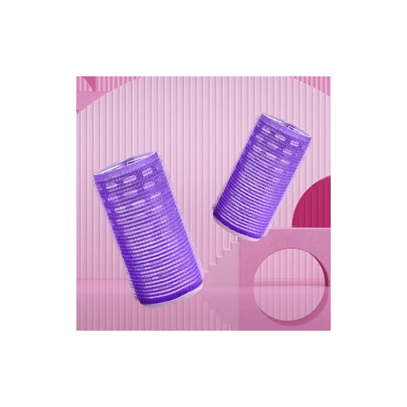 Blue Self Grip Hair Rollers, Heatless Hair Roller Sets with