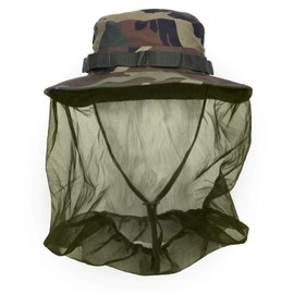 Rothco Boonie Hat with Mosquito Netting, 7 1/2, Woodland Camo