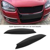 2Pcs Headlights Eyelids Cover Lamp Sticker Carbon Fiber Pattern Replacement