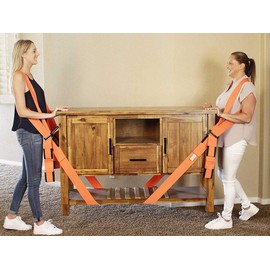 XEMQENER 2 Person Shoulder and Wrist Movement Straps for Carrying Heavy Items, Appliances, Furniture Without Back Pain