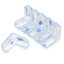 Jingelmall Corner Guard, Transparent, Corner Cushion, Safety Corner Cushion, Table Guard, Table Corner Protection, 8 L-Shaped Corner Guard, Baby Protection Corners, Injury Prevention, Earthquake