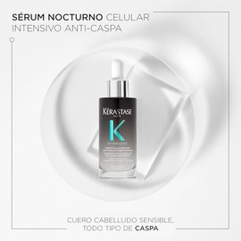 KRASTASE Serum Nuit Anti-Pelliculaire Intensif  Aporta confort en el cuero cabelludo y calma la irritacin  Con cido Saliclico, Bfido y Piroctona...   