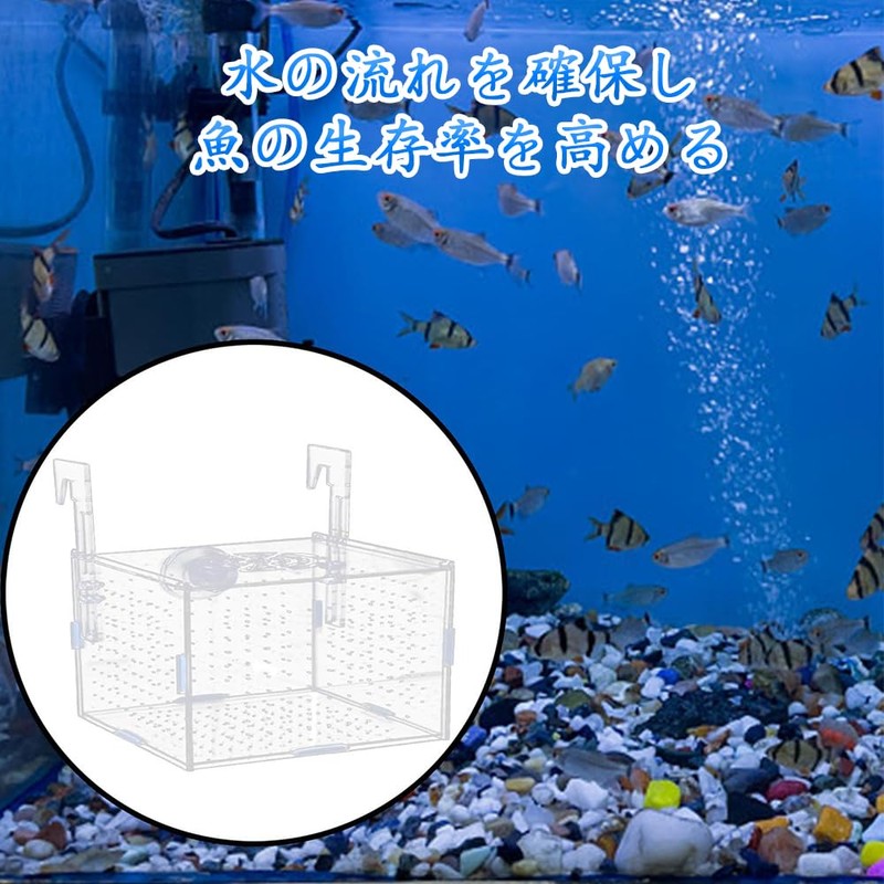 YAARUJEE Aquarium Fry Isolation Case, Medallion Box, Divider, Breeding Case,