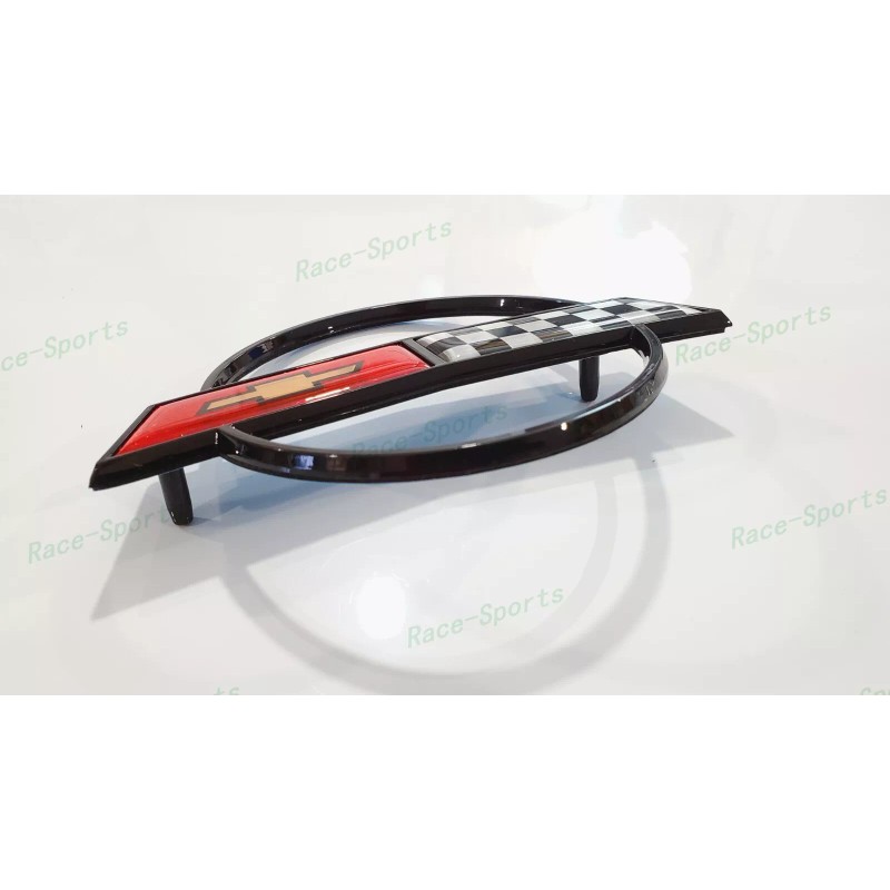 AUTO Black Red Front Nose Hood Rear Gas Lid Cross
