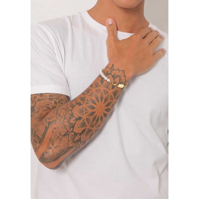 Kuzzoi Buddha Men's Bracelet Made of a Curb Chain in