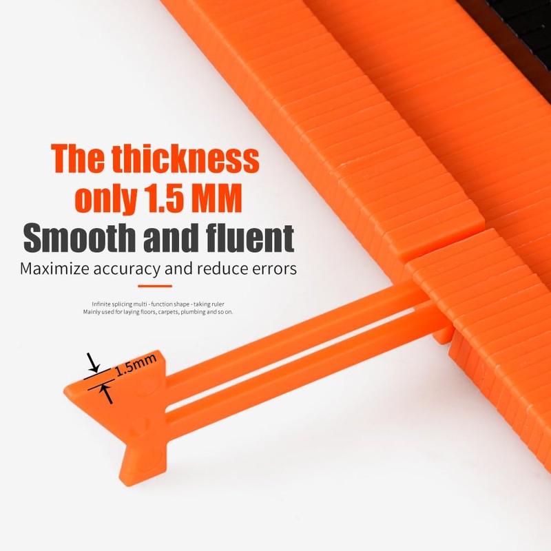 Eewudwok Contour Gauge Profile Tool, 10 Inch Precisely Copy Duplicator