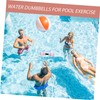 iplusmile Aquatic Dumbbells for Water Aerobics Floating Foam Dumbbells for