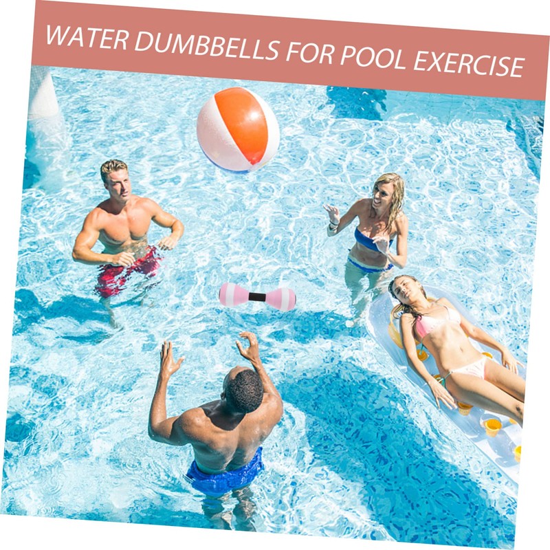 iplusmile Aquatic Dumbbells for Water Aerobics Floating Foam Dumbbells for