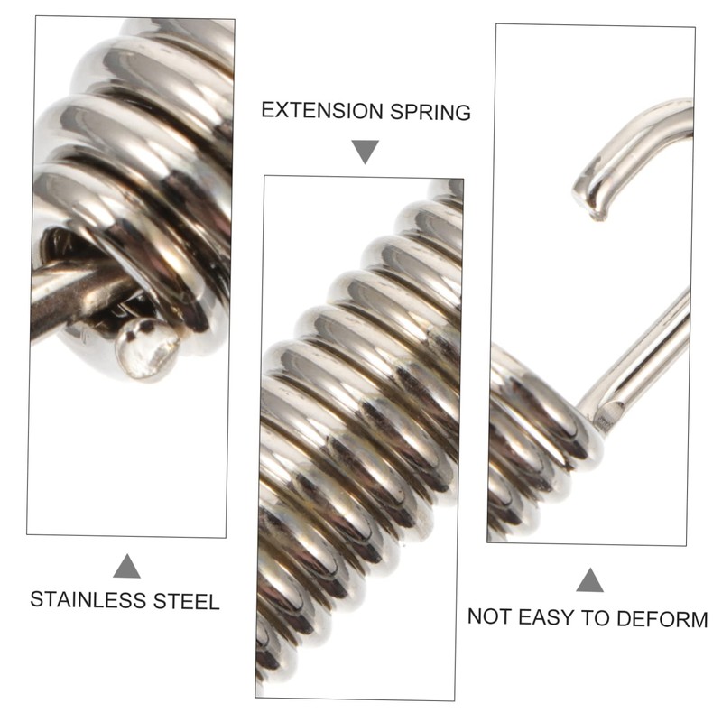 NOLITOY 6pcs Exhaust System Springs Fully Rotatable Rustproof Tension Springs