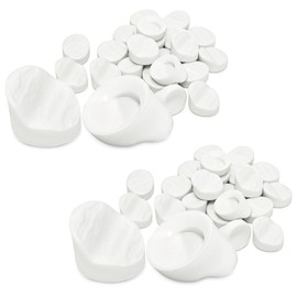 MVRPOWER 50 Pcs Door Screw Hole Plugs Screw Hole Covers 5/16 x 1/4 White