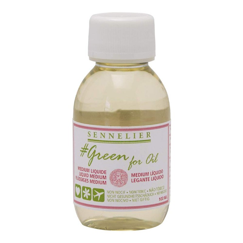 SENNELIER Green for Oil Solvent-Free Universal Medium, 100ml (10-135205-100)