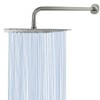 NearMoon Square Rain Shower Head With Extension Arm, Large Stainless