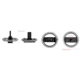 2x Piebert Quirl 43036 für Tchibo Elektrischer Milchaufschäumer 658933, 664539, 658937, 658935, 664539, 394101 zum Aufschäumen ⌀32,2mm, Höhe 24,5mm