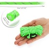 COM-FOUR® 8x Guy rope for camping, reflective in green -