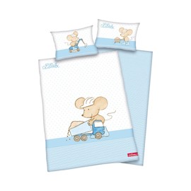 Herding 244756063521 Bedlinen Lillebi, Pillow Case: 40 x 60 cm Plus Duvet Cover: 100 x 135 cm, 100% Cotton, Renforce