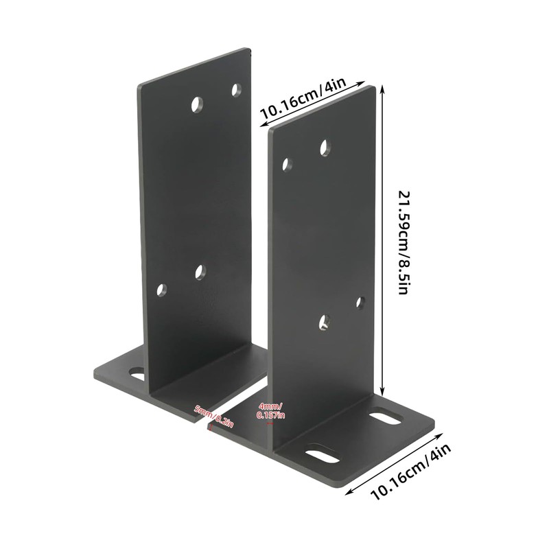 4" x 4" Inch Universal Post Base Fence Post Anchor