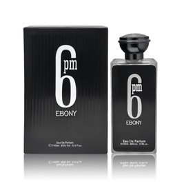 AFLUXE Men’s Cologne 6PM Ebony Original Natural Spray Eau De Toilette,Noted with Bergamot,Lavandin,Muguet,Orange Blossom,Amber &Vanilla Long-Lasting Scent Perfume - Great Gift, 3.4 Fl Oz/100 Ml