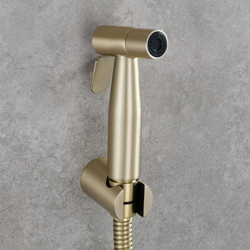Hand Shower Holder Brushed Gold, Biveah Stainless Steel Toilet Tank